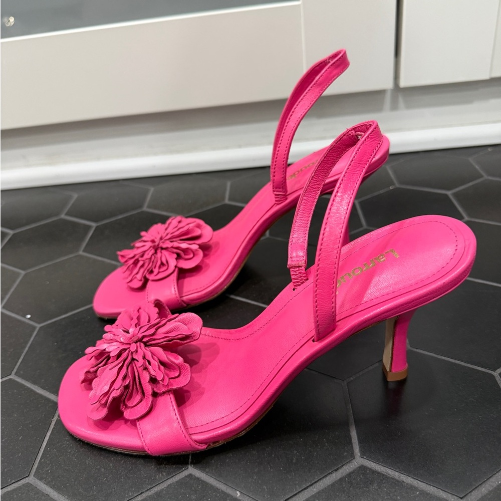 Larroudé Hibiscus FLOWER
Slingback Sandal LEATHER Magenta
PINK - Picture 2 of 6